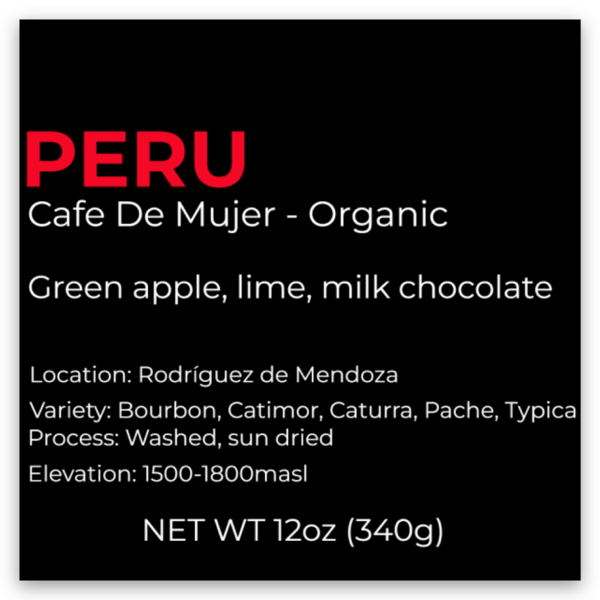PERU - Cafe De Mujer - Organic