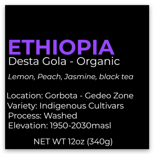 ETHIOPIA - Desta Gola - Organic