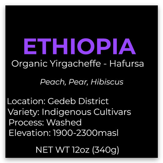 ETHIOPIA - Organic Yirgacheffe Hafursa