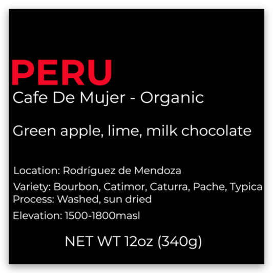 PERU -  Cafe De Mujer - Organic